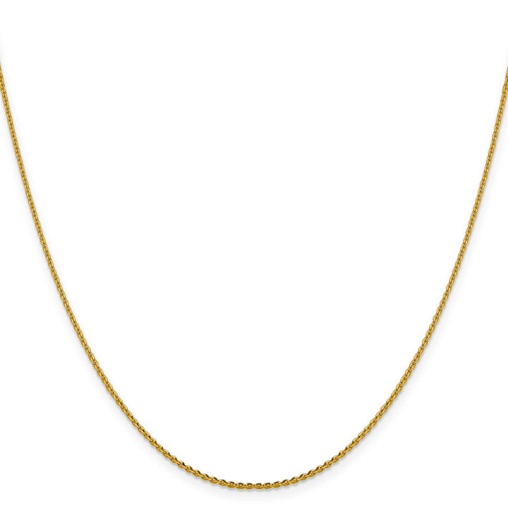 14k Yellow Gold 1.25 m DC Oval Cable Link Chain
