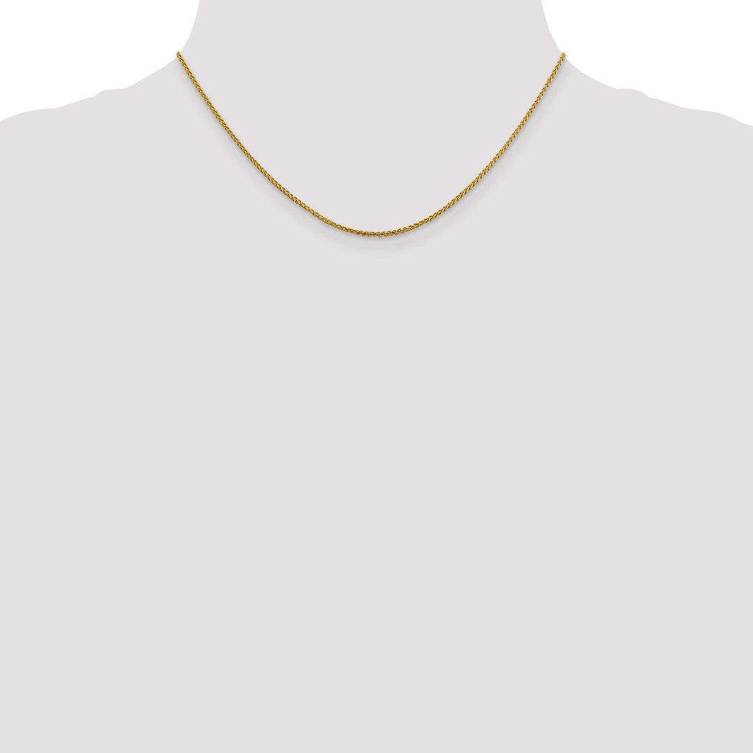 14k Yellow Gold 1.4 mm D.C Open Franco Chain