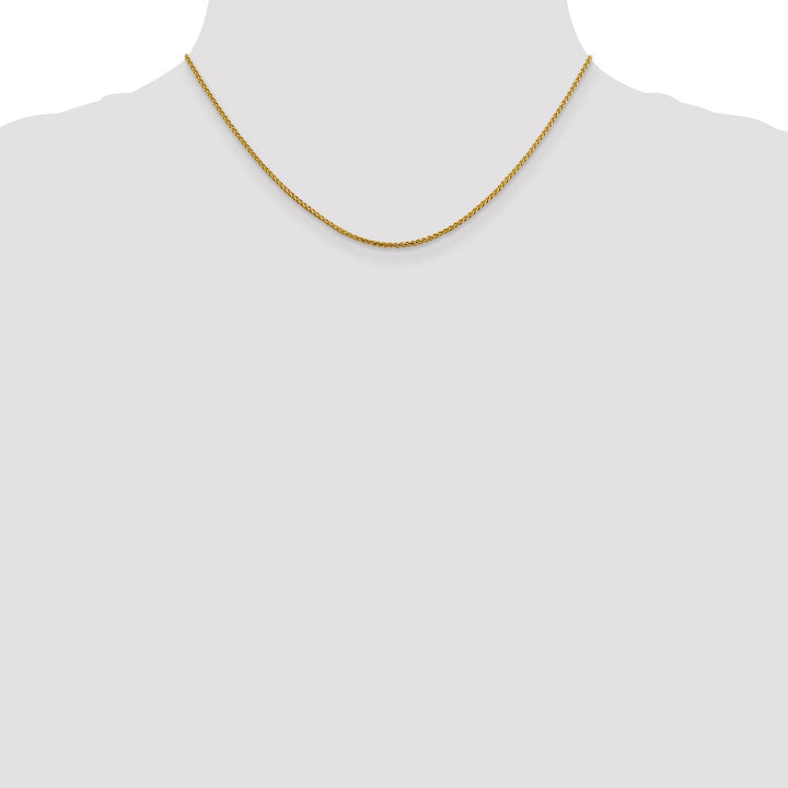 14k Yellow Gold 1.4 mm D.C Open Franco Chain