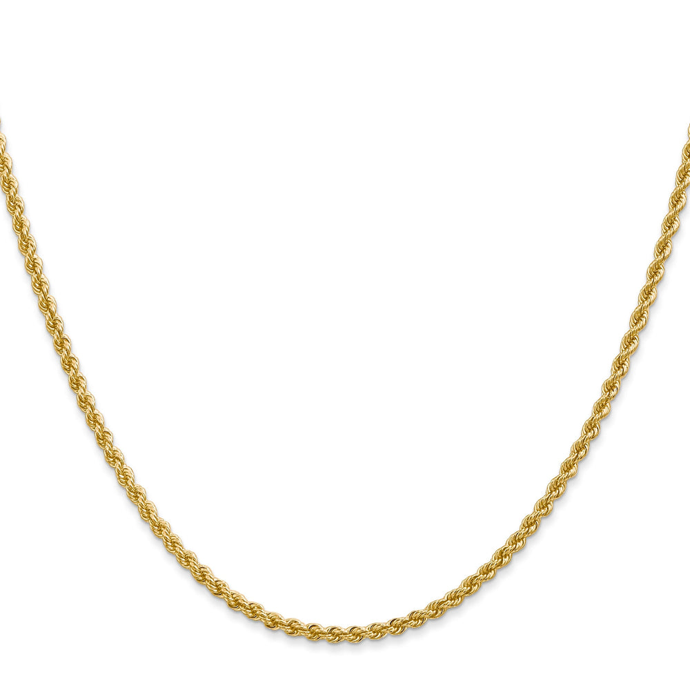 14k Yellow Gold 2.25mm Regular Rope Chain