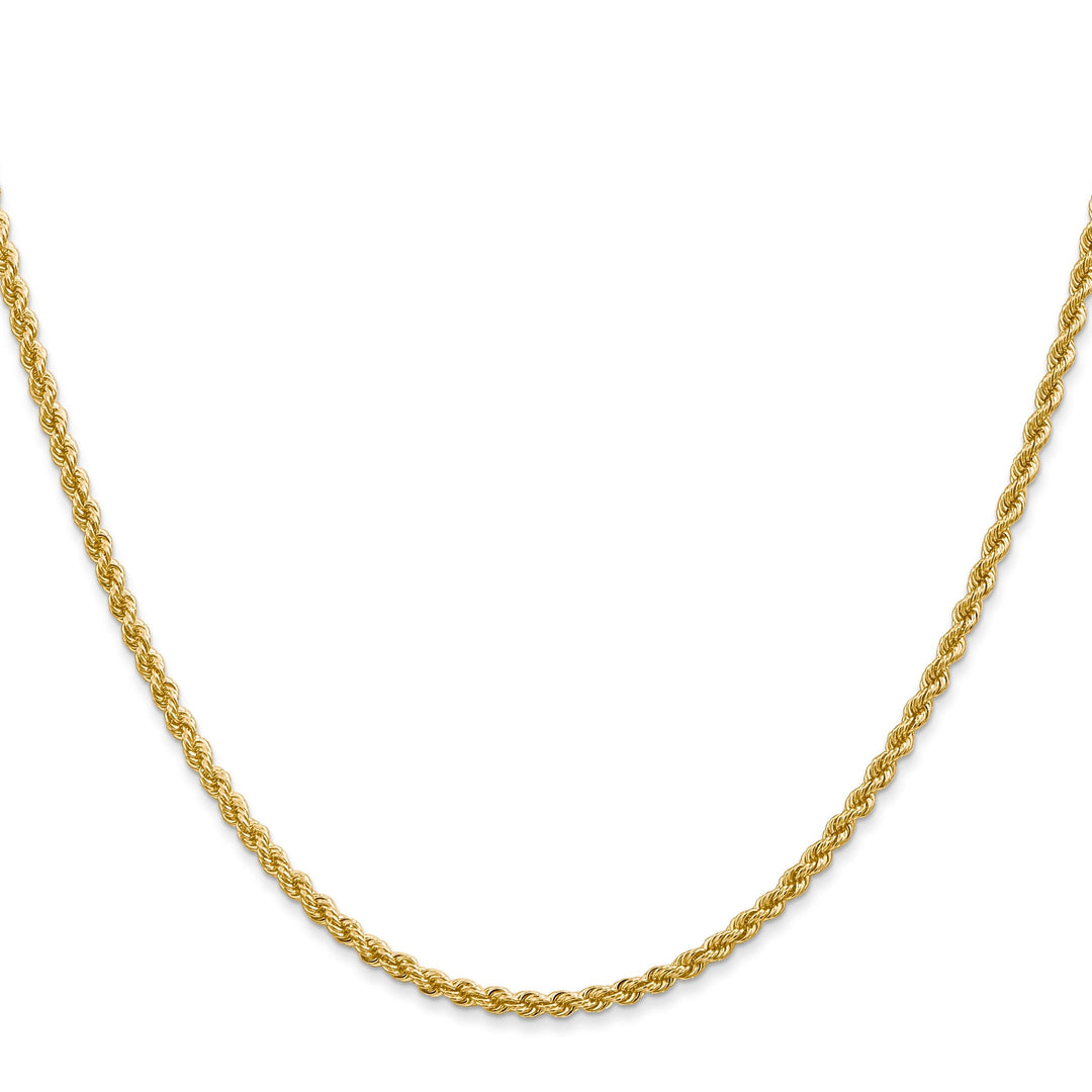 14k Yellow Gold 2.25mm Regular Rope Chain