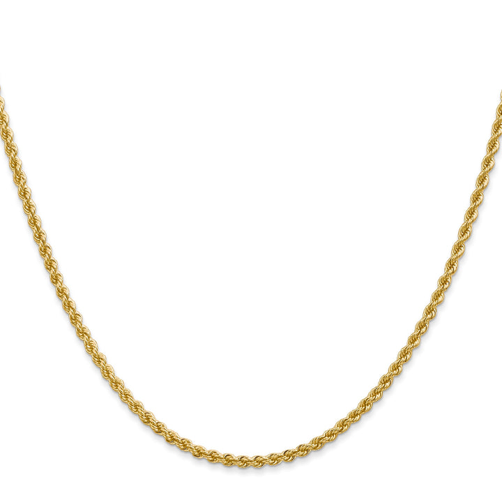 14k Yellow Gold 2.25mm Regular Rope Chain