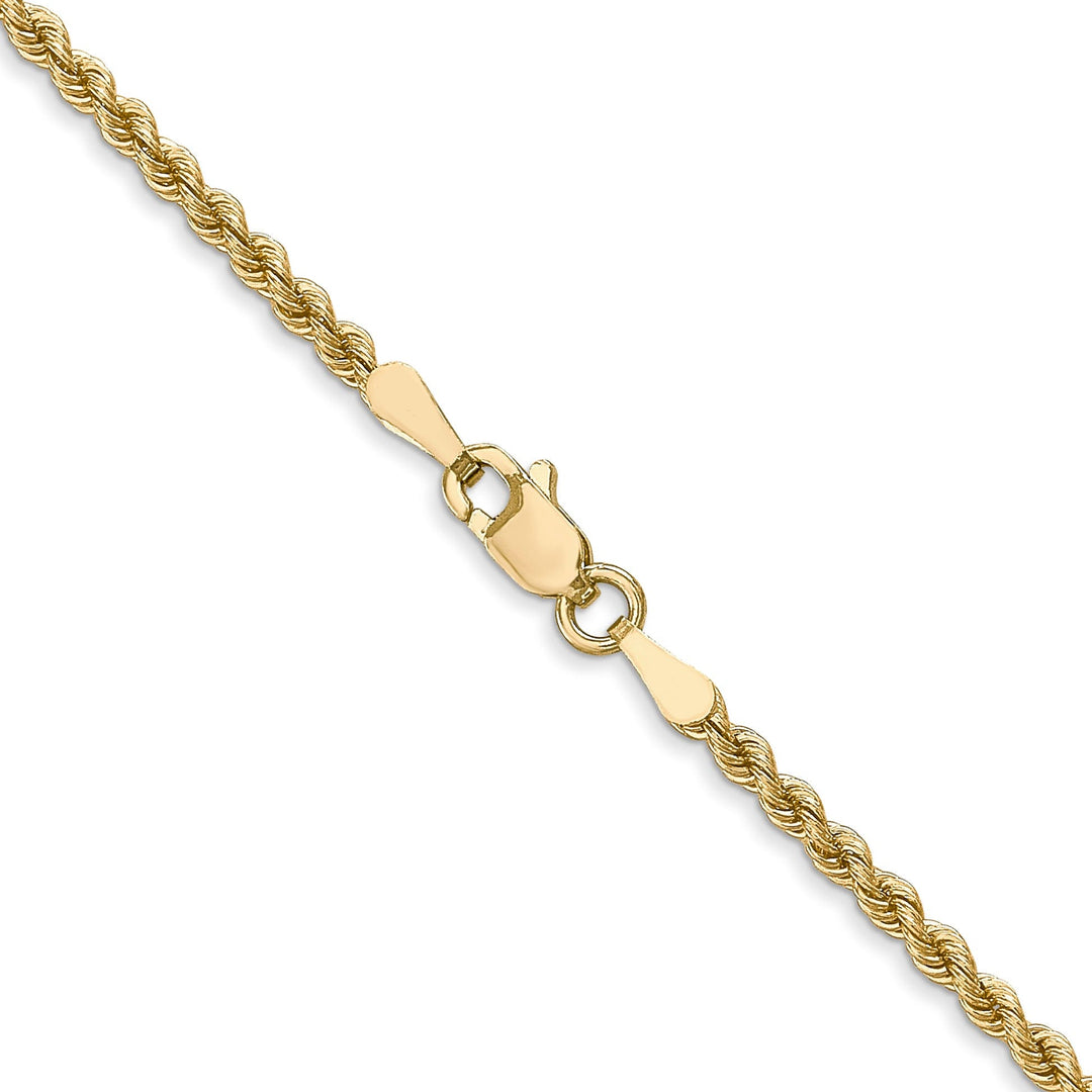 14k Yellow Gold 2.25mm Regular Rope Chain