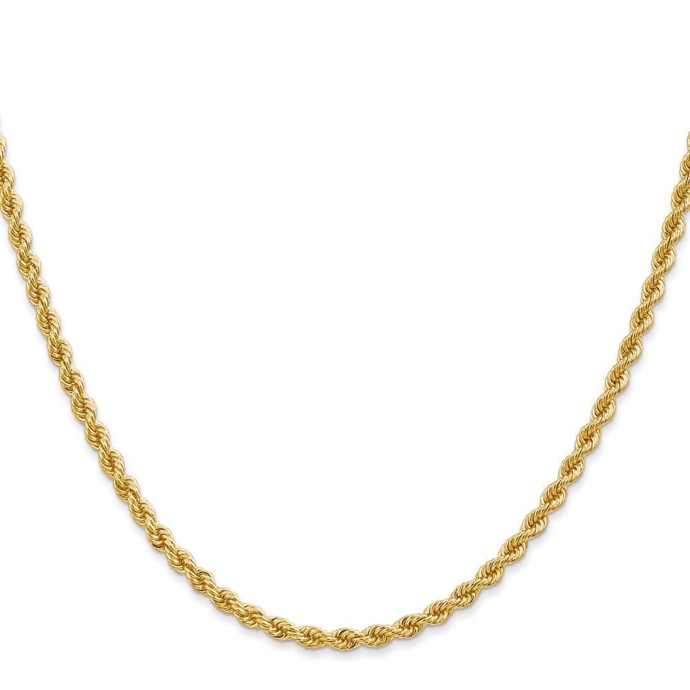 14k Yellow Gold 2.75mm Regular Rope Chain