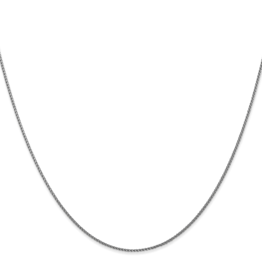 14k White Gold 1MM Spiga Pendant Chain