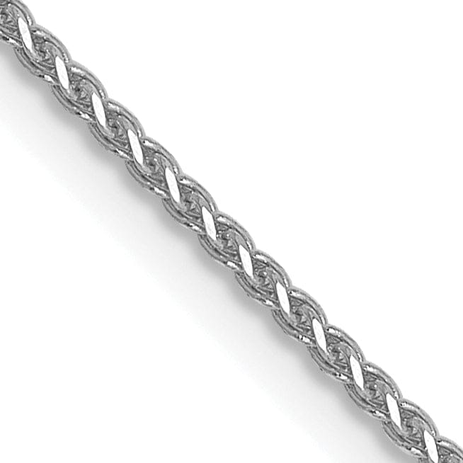 14k White Gold 1mm Spiga Chain