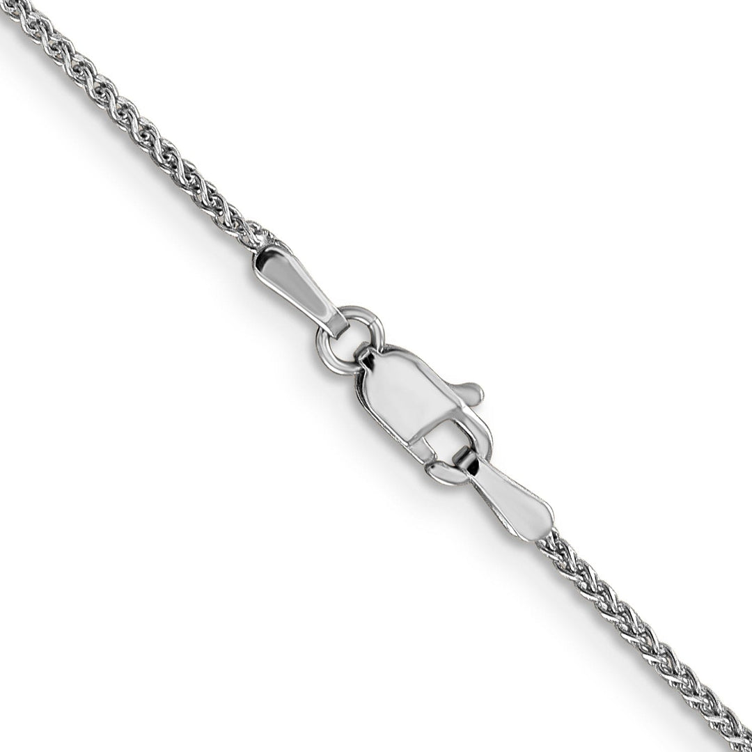 14k White Gold 1.2mm Solid D.C Spiga Chain