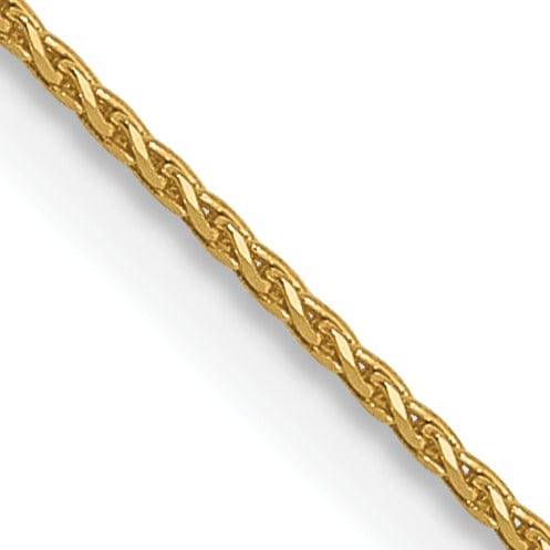 14k Yellow Gold D.C 0.65mm Spiga Pendant Chain