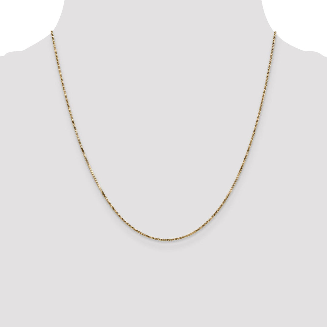 Leslie 14k Yellow Gold 1m Solid D.C Spiga Chain