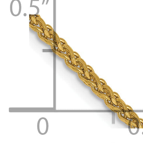 14k Yellow Gold 1.4mm D.C Spiga Chain