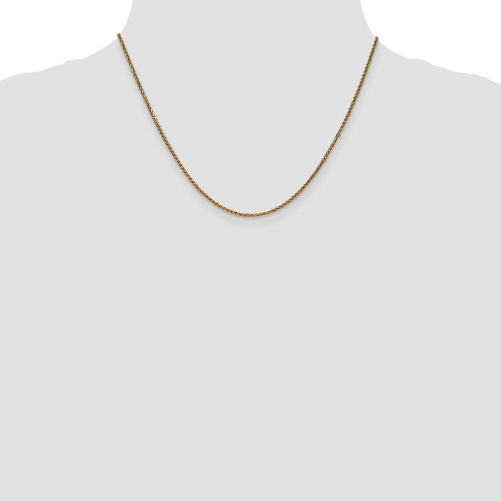 14k Yellow Gold 1.4mm D.C Spiga Chain