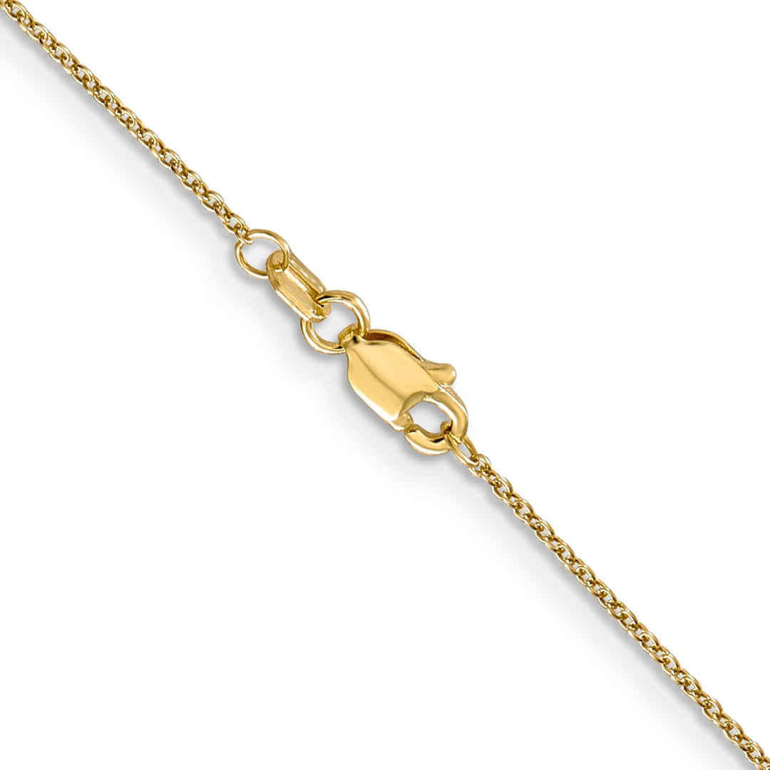 Leslie 14k Yellow Gold .9 mm Round Cable Chain