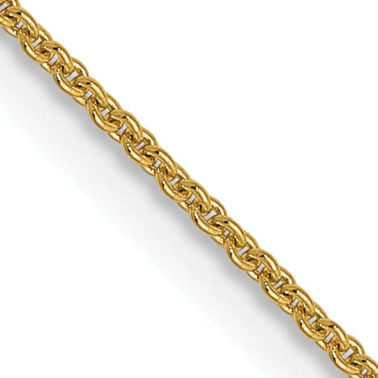 Leslie 14k Yellow Gold .9 mm Round Cable Chain