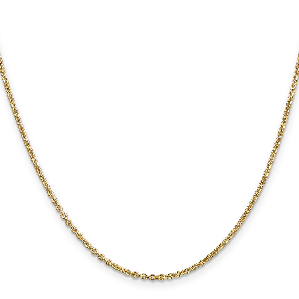 Leslie 14k Yellow Gold 1.95 m Round Cable Chain