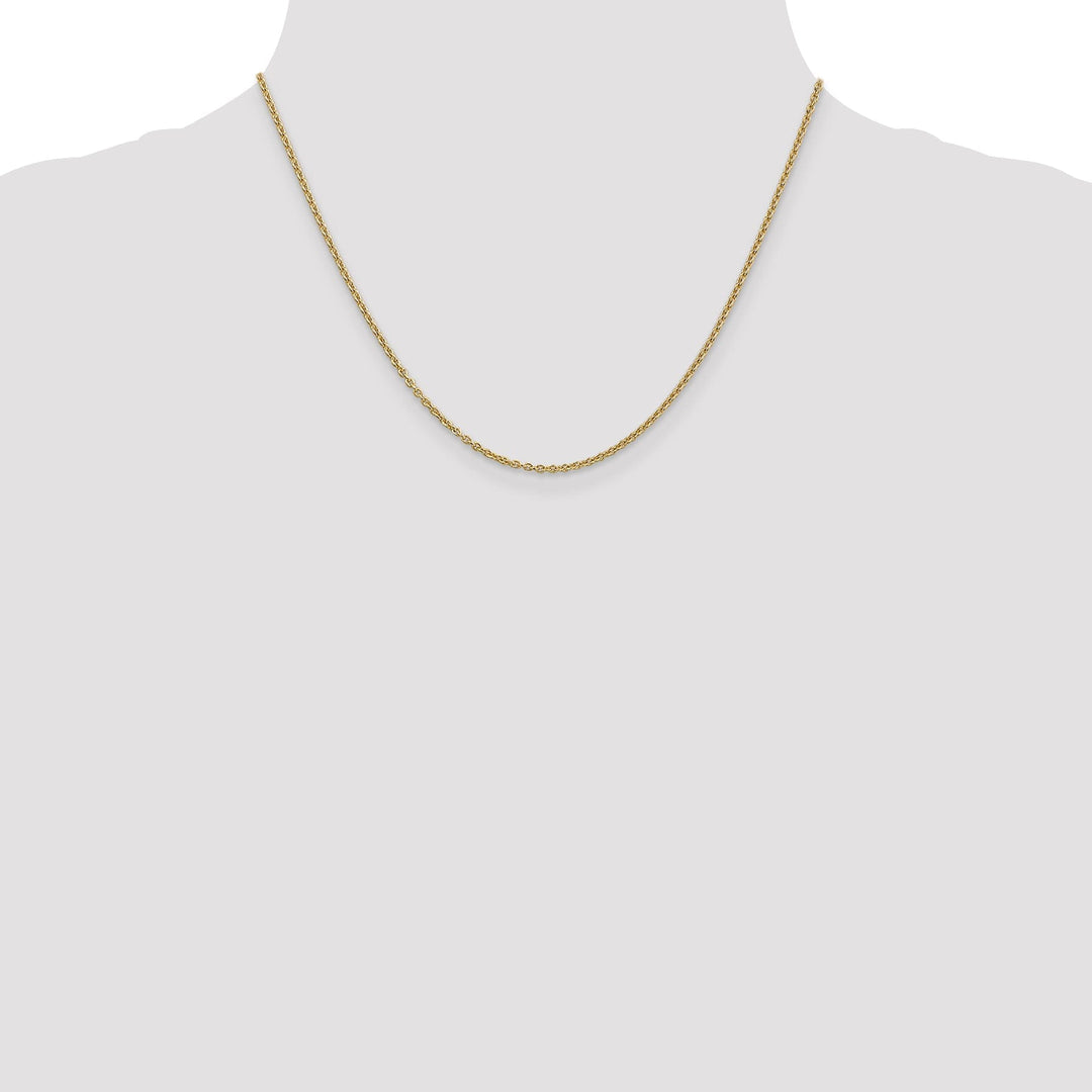 Leslie 14k Yellow Gold 1.95 m Round Cable Chain