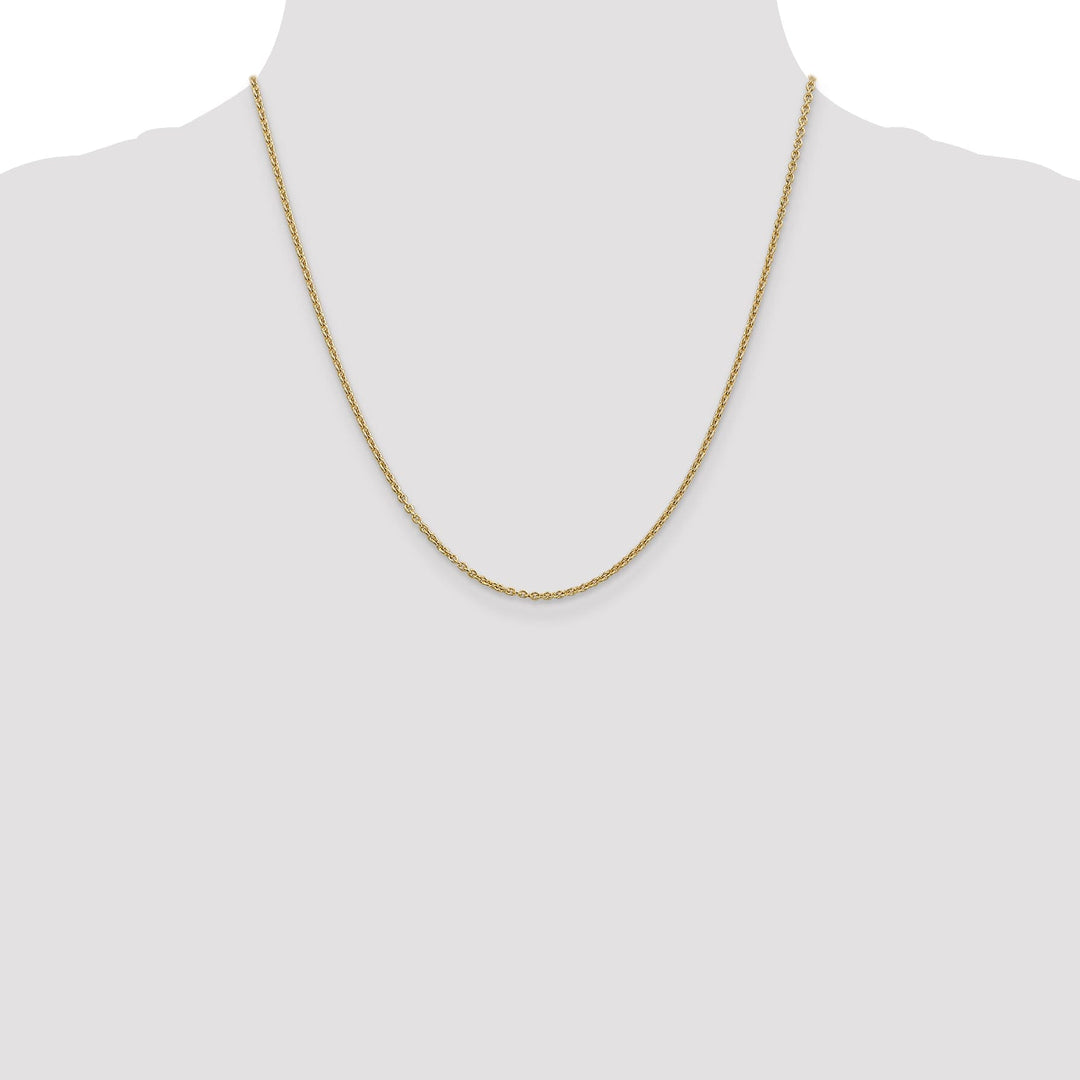 Leslie 14k Yellow Gold 1.95 m Round Cable Chain
