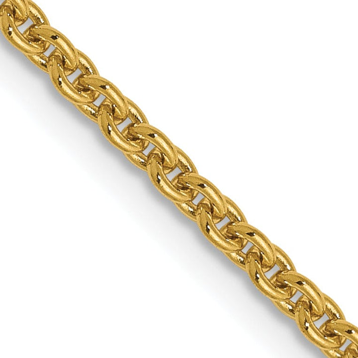 Leslie 14k Yellow Gold 1.95 m Round Cable Chain