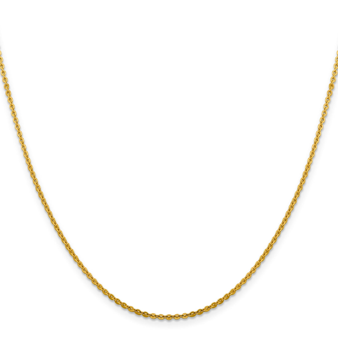 Leslie 14k Yellow Gold 1.95 mm Flat Cable Chain