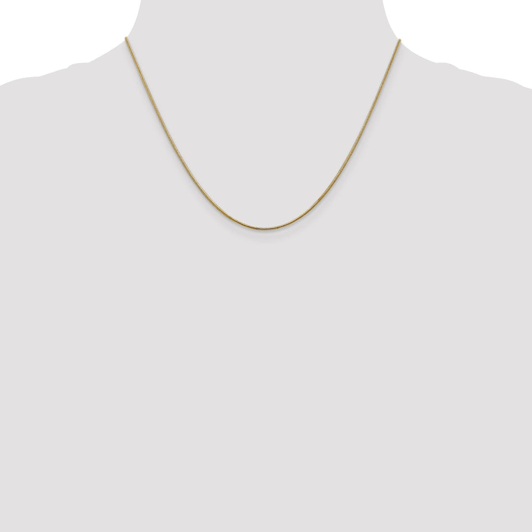 14k Yellow Gold 1 mm Snake Chain