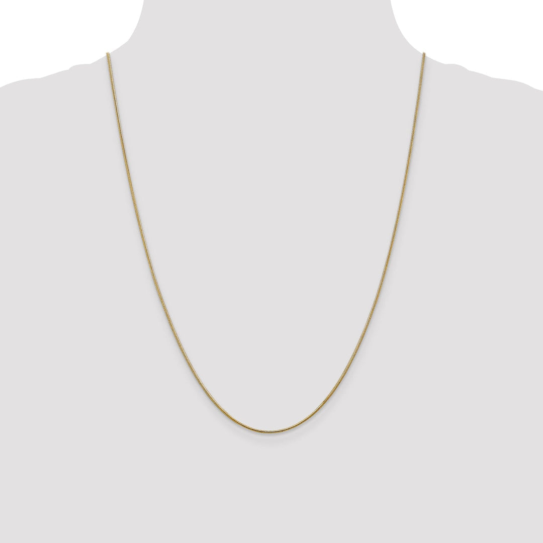 14k Yellow Gold 1 mm Snake Chain