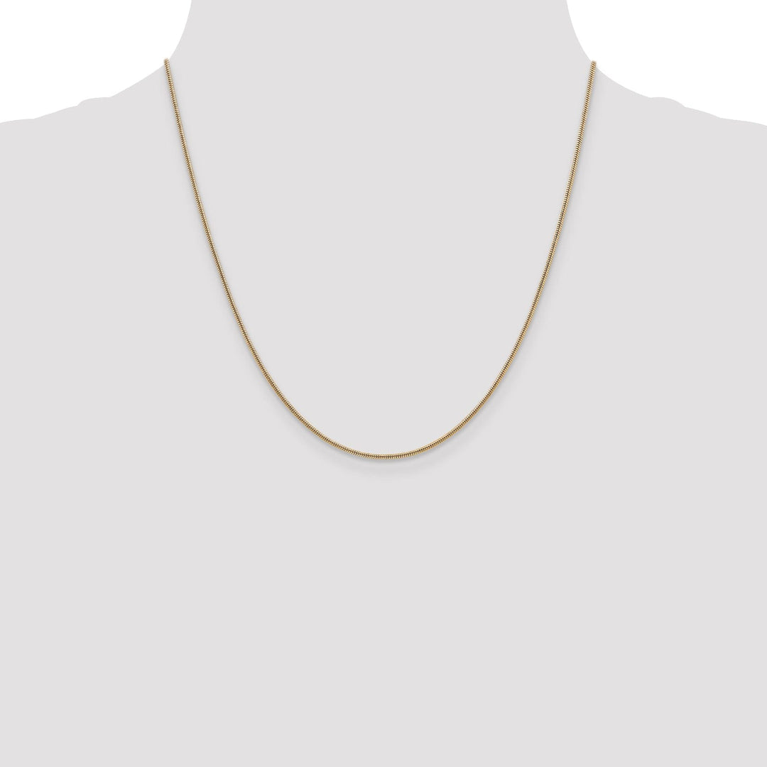 14k Yellow Gold 1.6 mm Snake Chain