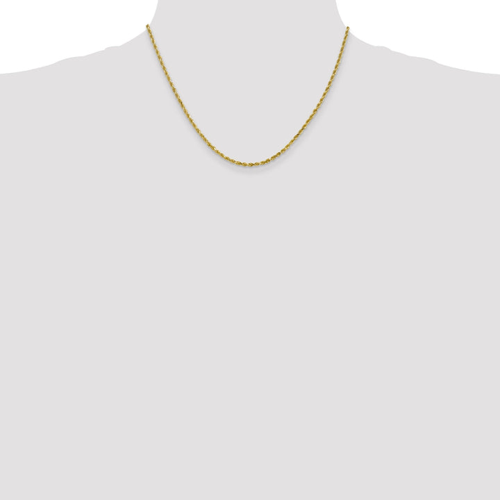 10k Yellow Gold 2.5mm D.C Rope Chain