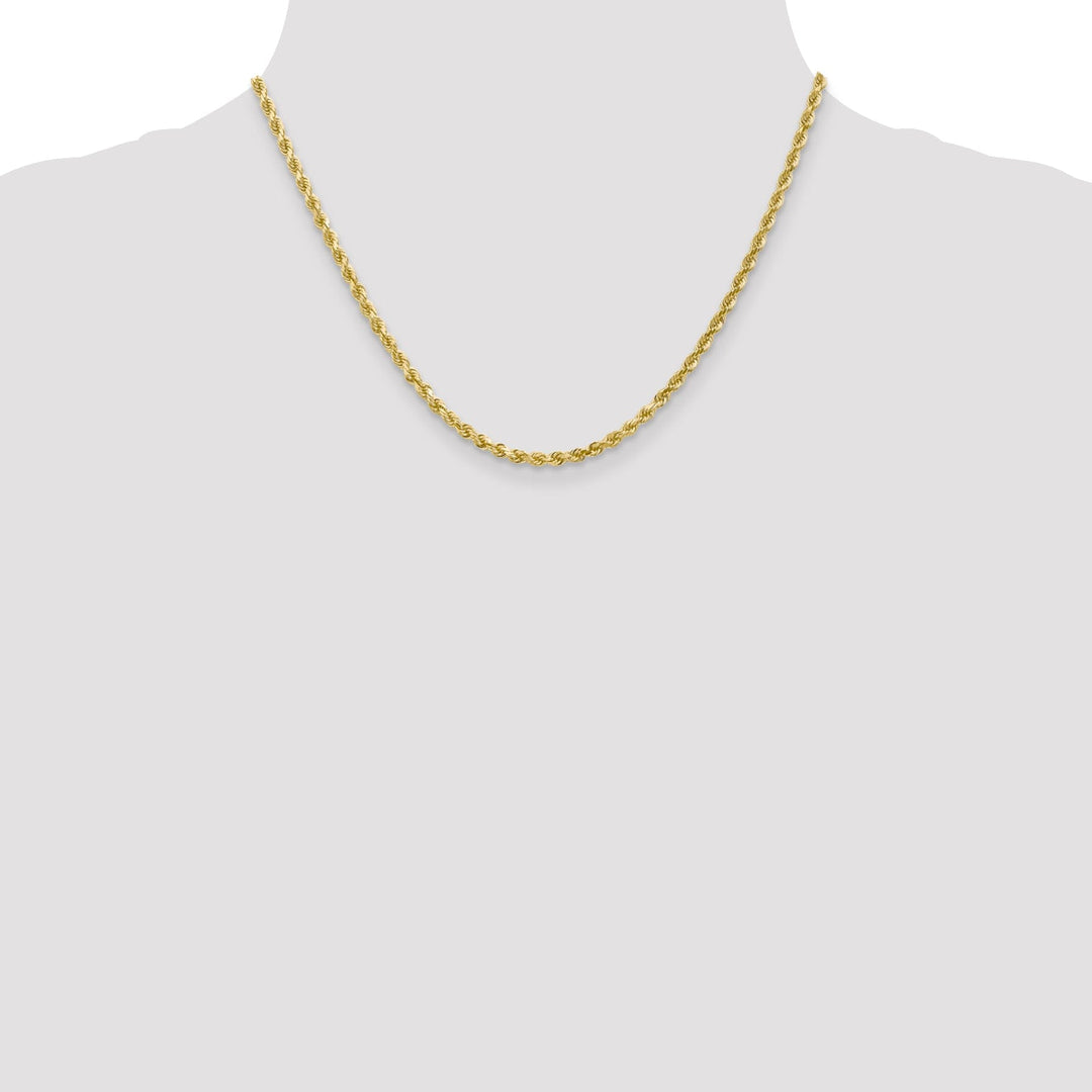 10k Yellow Gold 3.00mm D.C Rope Chain