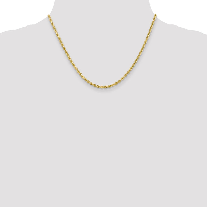 10k Yellow Gold 3.00mm D.C Rope Chain