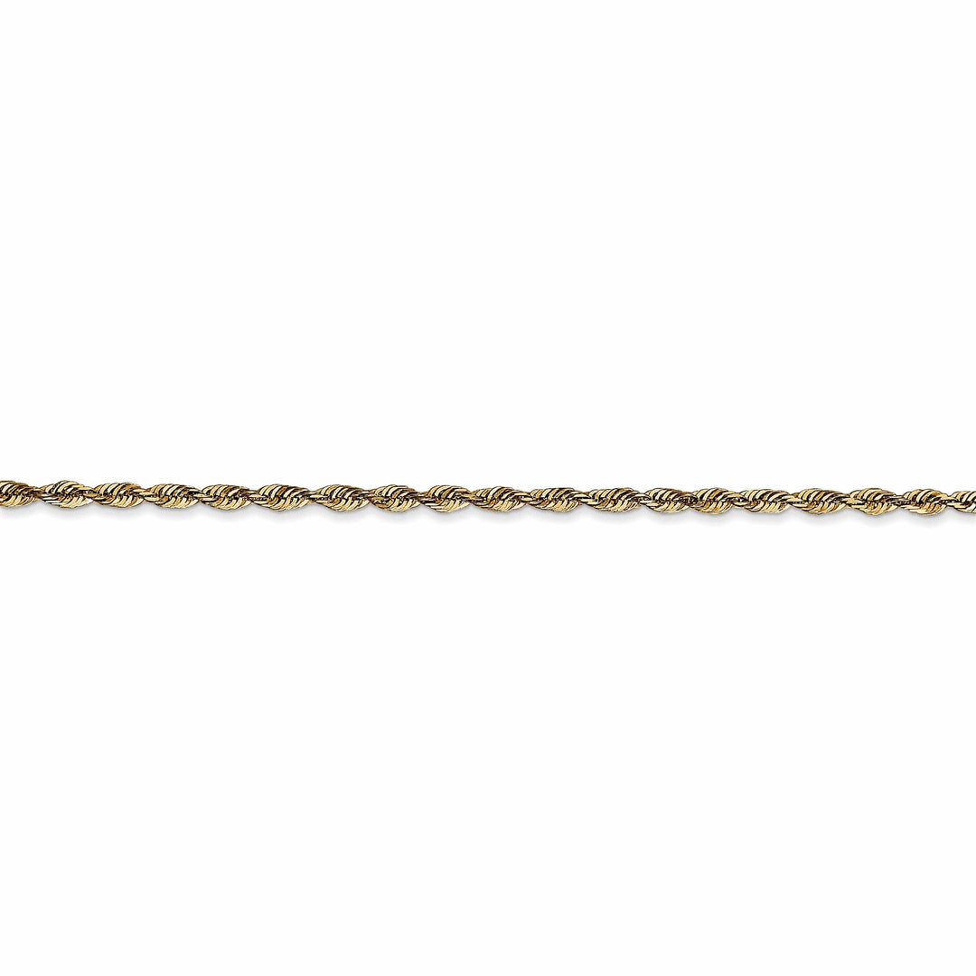 10k Yellow Gold 2.00m D.C Lightweight Rope Chain