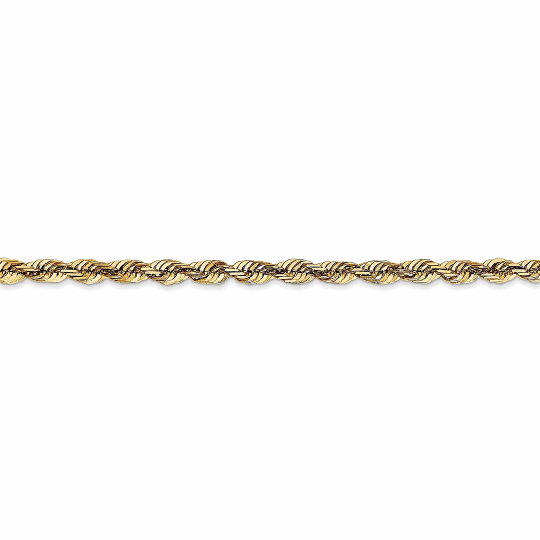 10k Yellow Gold 3.5m D.C Lightweight Rope Chain