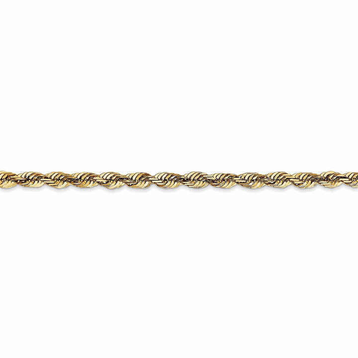 10k Yellow Gold 3.5m D.C Lightweight Rope Chain