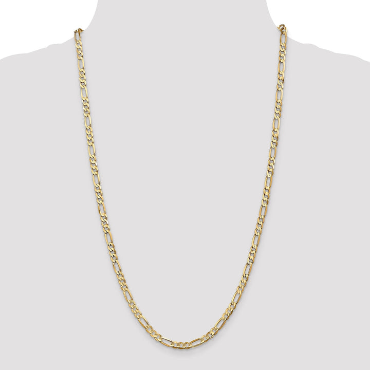 Leslie 10k Yellow Gold 4.5mm Light Figaro Chain