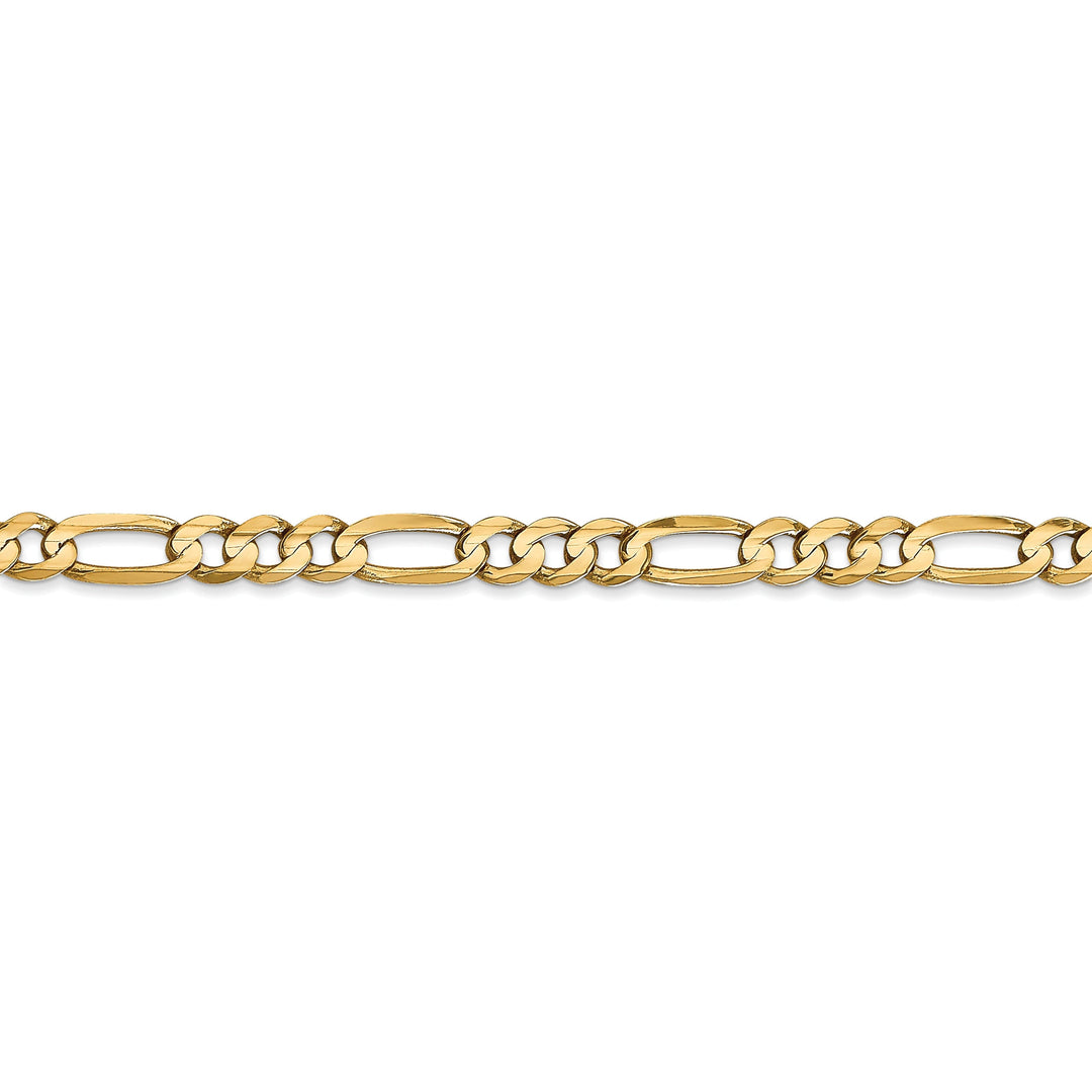 Leslie 10k Yellow Gold 4.5mm Light Figaro Chain