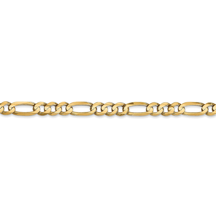 Leslie 10k Yellow Gold 4.5mm Light Figaro Chain