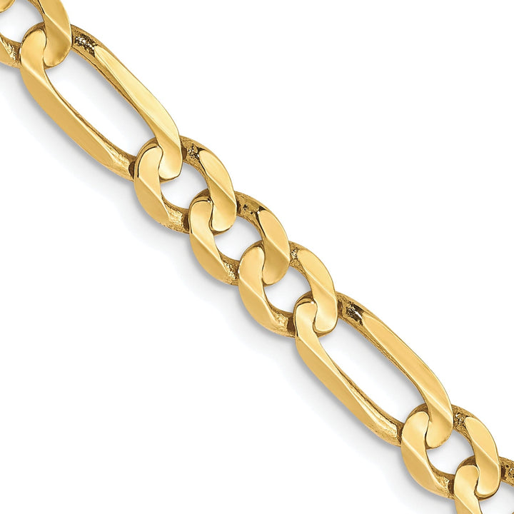 Leslie 10k Yellow Gold 4.5mm Light Figaro Chain