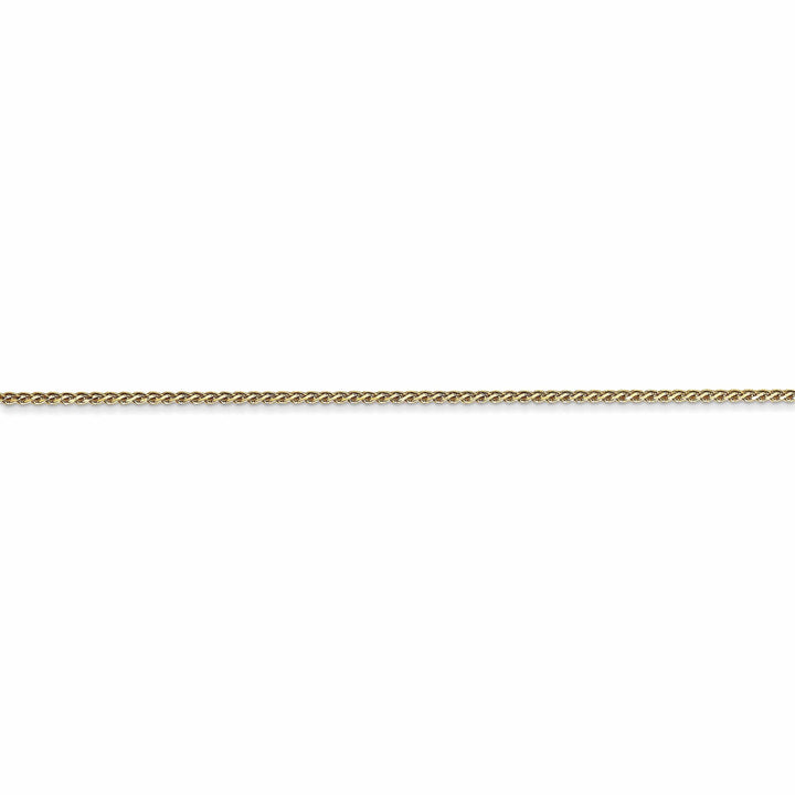 10k Yellow Gold 1mm D.C Wheat Chain