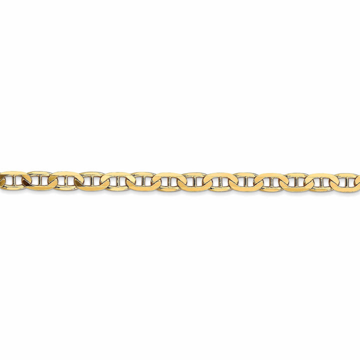 10k Yellow Gold 3.75mm Concave Anchor Chain