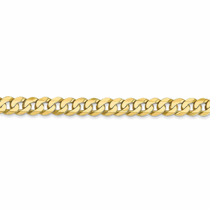 10k Yellow Gold 4.6mm Flat Beveled Curb Chain