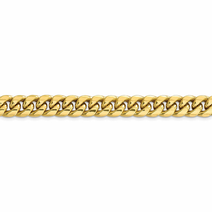 10k Yellow Gold Semi-Solid Miami Cuban Chain