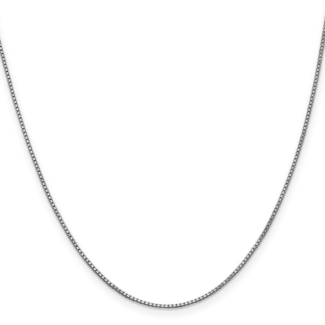 14K White Gold 1 mm Box Chain