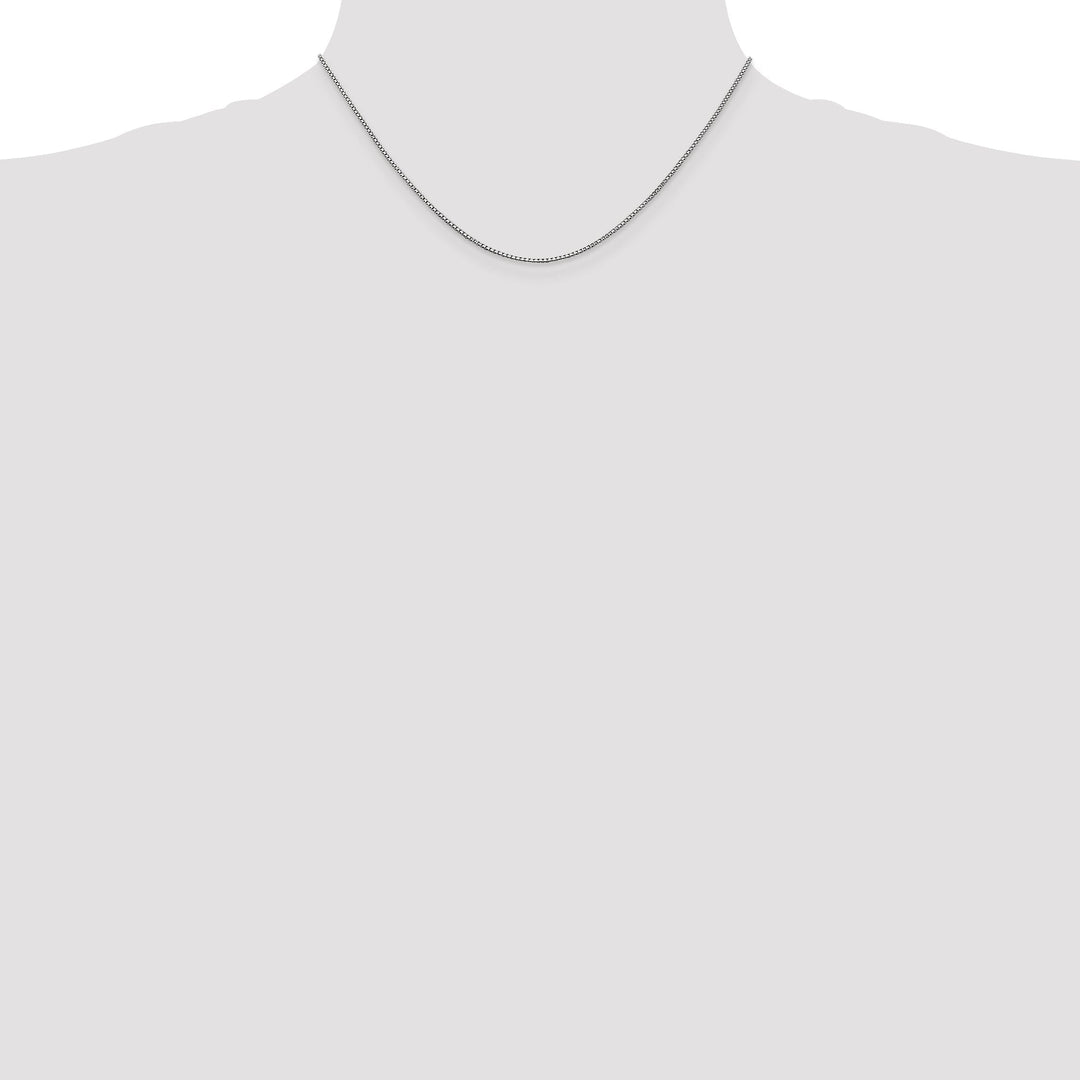 14K White Gold 1 mm Box Chain