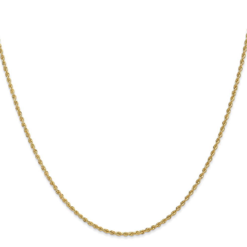 14k Yellow Gold 1.6mm Solid Rope