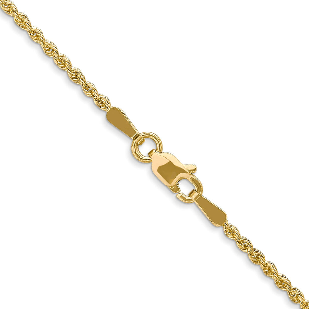 Leslie 14k Yellow Gold 1.6mm Solid Regular Rope