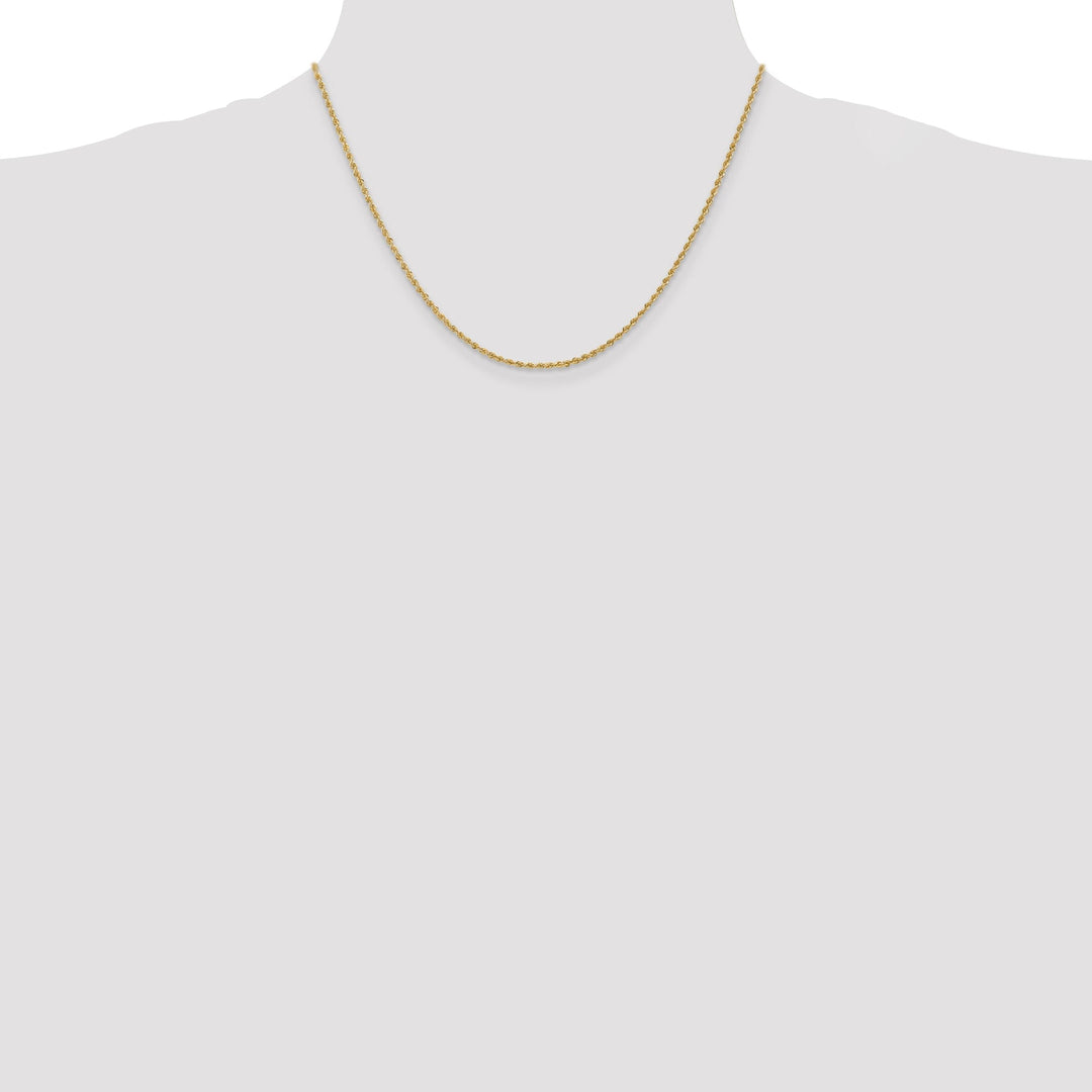 Leslie 14k Yellow Gold 1.6mm Solid Regular Rope