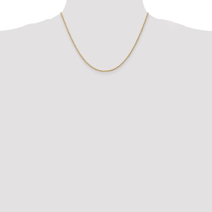 Leslie 14k Yellow Gold 1.6mm Solid Regular Rope