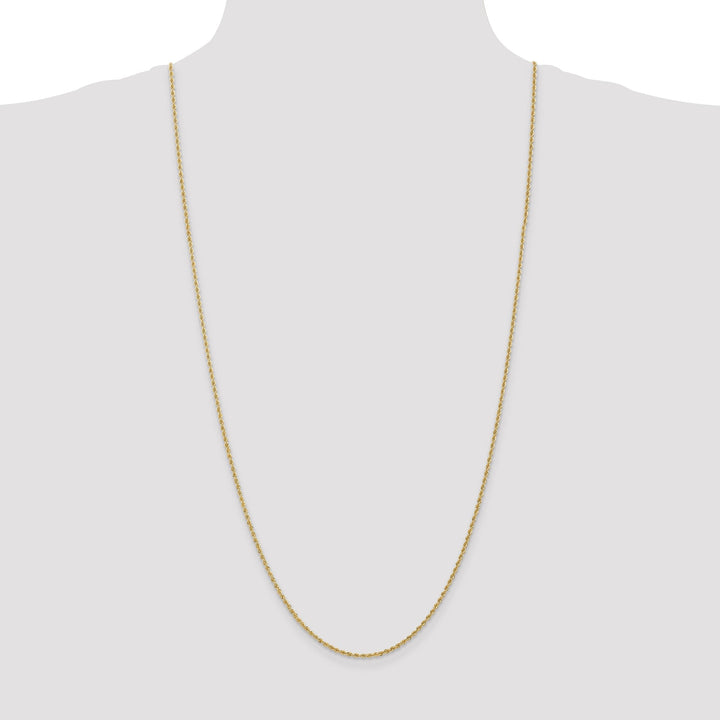 14k Yellow Gold 1.6mm Solid Rope