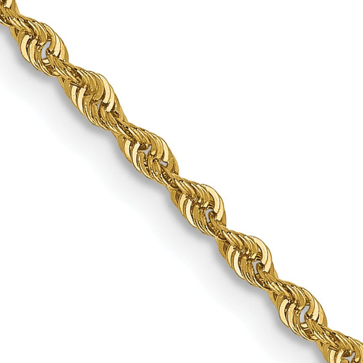 Leslie 14k Yellow Gold 1.6mm Solid Regular Rope