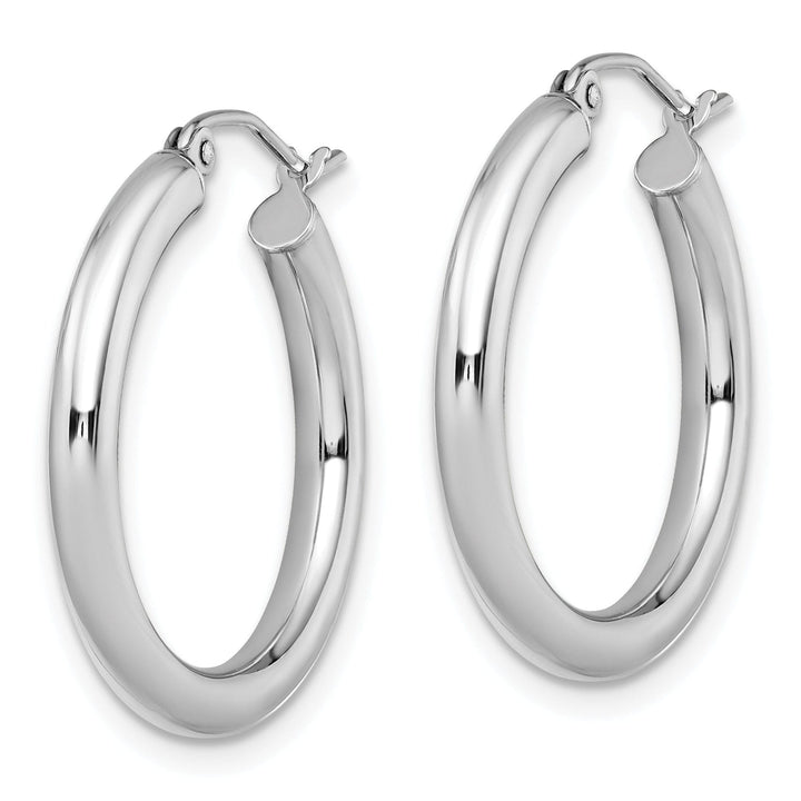 14k White Gold Hoop Earrings