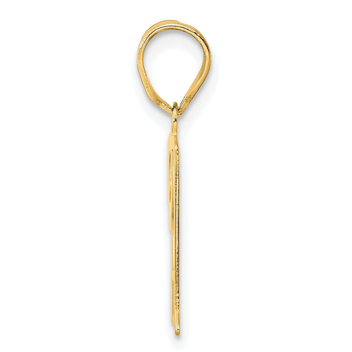 14k Yellow Gold Polished Finish Number 31 Charm Pendant