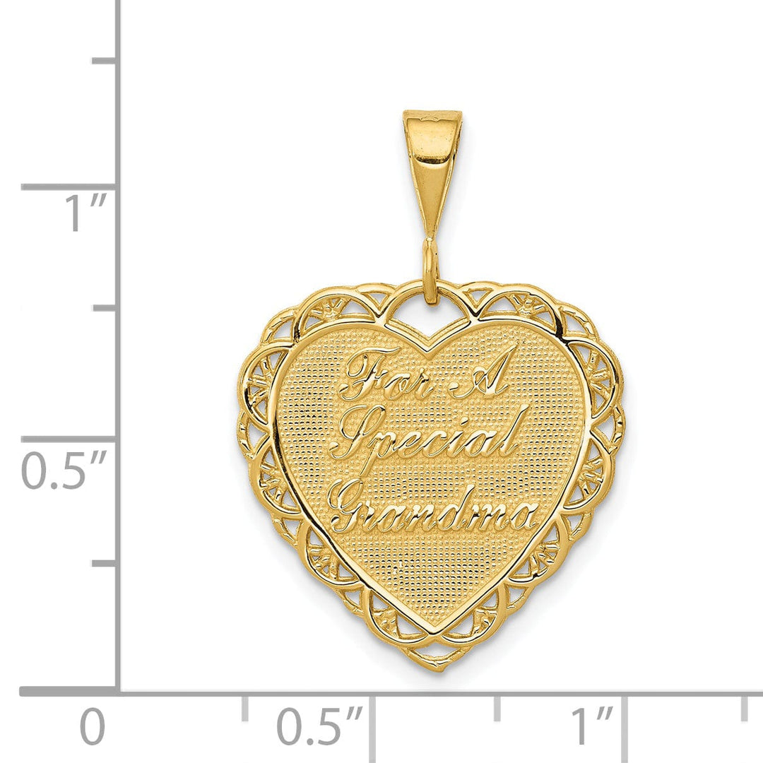 14k Yellow Gold For A Special Grandma Pendant